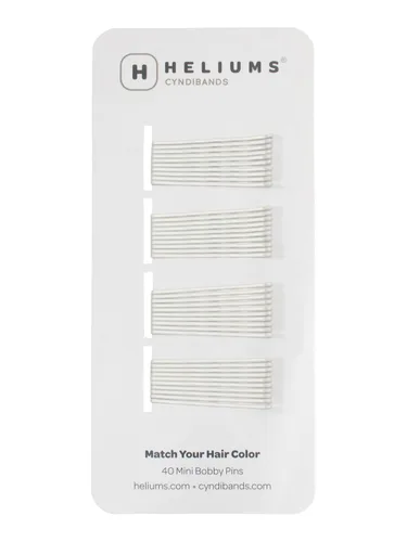 Vista 13 de Minihorquillas Heliums - Rubio Ceniza - Paquete de 40, horquillas pequeñas de 1.5 pulgadas para cabello fino y niños
