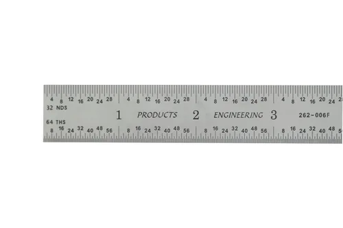 Vista 5 de Regla de maquinista de 6 pulgadas/150 mm, regla de 64 y mm Recubrimiento TiN rígido