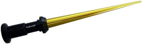 Vista 5 de Lightsaber Saber Blade láser Espada Short 4" pulgadas de aluminio Antena en oro amarillo para Mercedes Benz 100 190 190d 190E class-a