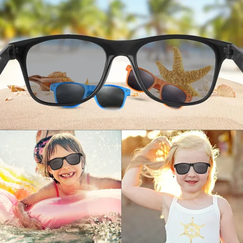 Vista 5 de FEPITO Gafas de sol de fiesta para niños a granel para suministros de fiesta de cumpleaños