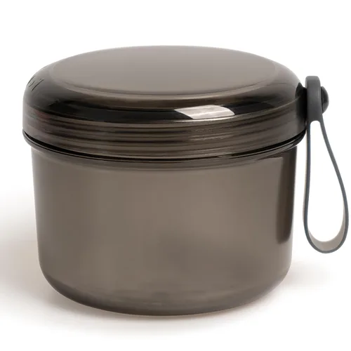 Vista 12 de Uouovo Taza de baño de dentadura grande sin fugas, estuche de retención de dentadura limpiadora, cuidado de limpieza completo para dentaduras Gris