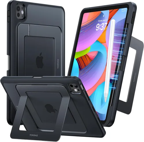 Vista 16 de TORRAS Funda para iPad Mini 7 A17 Pro, Funda para iPad Mini 6 con Soporte para Lápiz, Soporte Ultra Estable, Múltiples Ángulos de Visualización