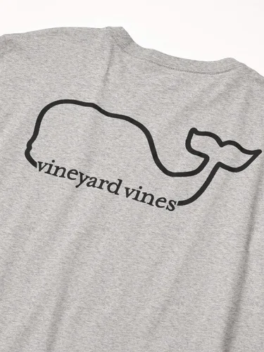 Vista 3 de vineyard vines Mens Long Sleeve Modern Whale Pocket T-Shirt