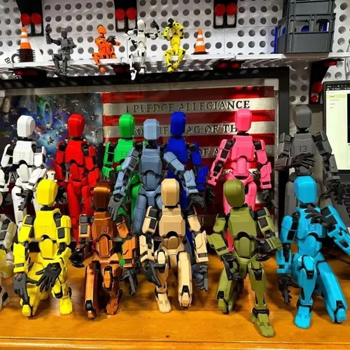 Vista 7 de Rugwun Figura de acción de Titan 13 2026, figuras de acción de robot móvil multiarticuladas, figura de acción impresa en 3D Nova 13, 13 figuras