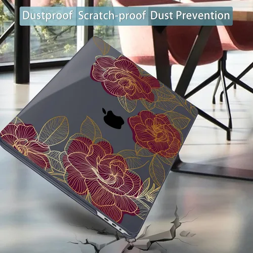 Vista 6 de Mektron Funda para MacBook Pro de 16 Pulgadas A2141 Versión 2019 con Pantalla Liquid Retina/Touch ID, Carcasa Rígida de Plástico con Funda