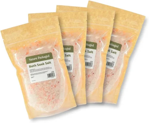 Vista 11 de Mezcla de sales de baño (16 onzas, paquete de 1) – Sal mineral pura de grano grueso – Se utiliza como baño de sal, baño de baño, remojo de pies, spa
