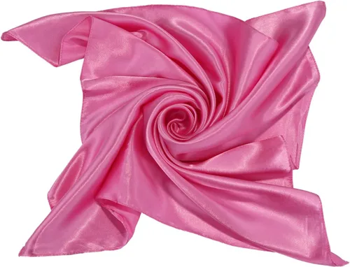 Vista 3 de SATINIOR Bufanda de gasa con cuello cuadrado, pañuelo retro con cinta de satén para mujer