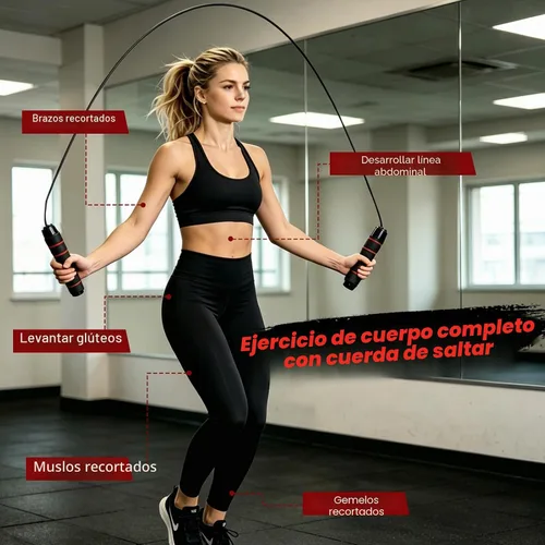 Vista 8 de Rueda para abdominales, kit de ruedas de ejercicio abdominal 10 en 1 con bandas de resistencia, alfombrilla para rodillas, cuerda de saltar, barra