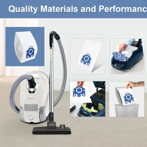 Vista 3 de Paquete de 24 bolsas de vacío 3D Airclean GN compatibles con Miele Classic C1, Complete C1, Complete C2, Complete C3, S400i S600 S2 S5 S8 Series, 6