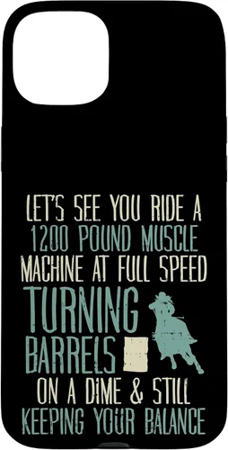 Vista 9 de 1200 Pound Muscle Turning Barrels Racing Rodeo Horse Gift Case for iPhone 17