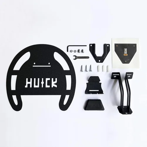 Vista 7 de HUCK Paquete de 2 Soportes de Montaje en Pared para Cascos para Cascos de Motocicleta, Abrigos (Básico, Negro)