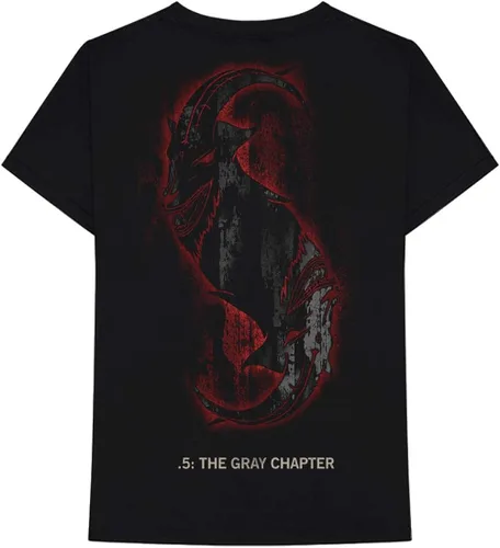 Vista 2 de Slipknot gris capítulo estrella negra camiseta