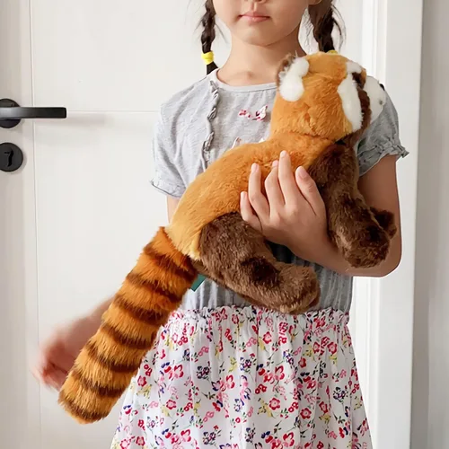 Vista 8 de Juguete de peluche Ailurus Fulgens de 19.7 pulgadas con panda rojo