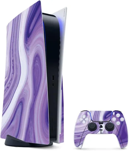 Vista 60 de MightySkins - Skin para juegos para PS5 / Playstation 5 Bundle – Mármol ámbar Envoltura protectora de vid Fácil de aplicar y cambiar