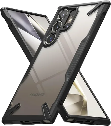 Vista 29 de Ringke Fusion-X [revestimiento dual antiarañazos] compatible con Samsung Galaxy A14 (4G y 5G), parachoques aumentado transparente, parte trasera