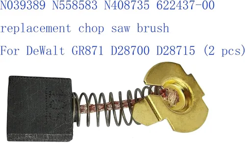Vista 2 de N039389 N558583 N408735 622437-00 cepillo de repuesto para sierra de corte para DeWalt GR871 D28700 D28715 (2 piezas)