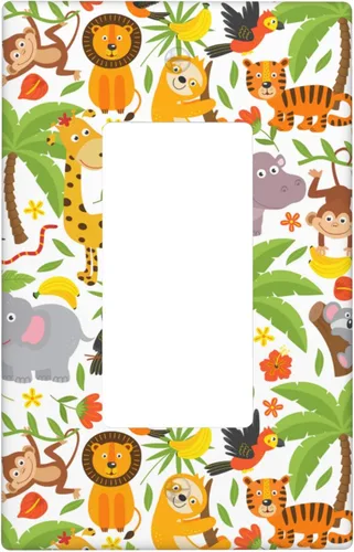 Vista 39 de Cubierta decorativa para interruptor de luz impresa con alarma de incendios, placa de pared decorativa de una sola palanca, placa frontal, 4.50 x