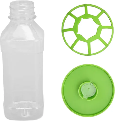 Vista 7 de Asixxsix Comedero de agua para reptiles, dispensador de agua de reptiles de relleno automático extraíble, plato redondo para tortuga, alimentador