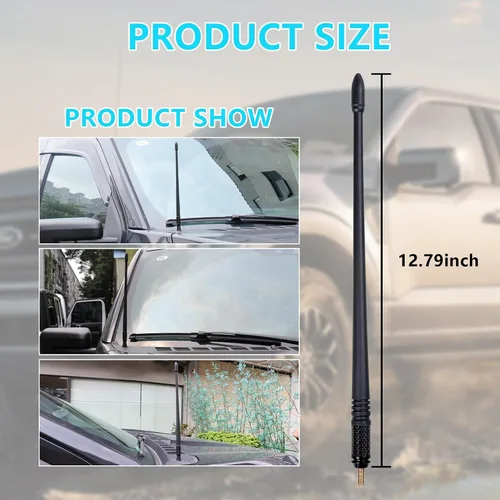 Vista 7 de sukemichi Antena universal de repuesto para automóvil de 13 pulgadas para accesorios Ford Bronco, Ford F150 F250 F350 Raptor, Dodge RAM 1500 2500