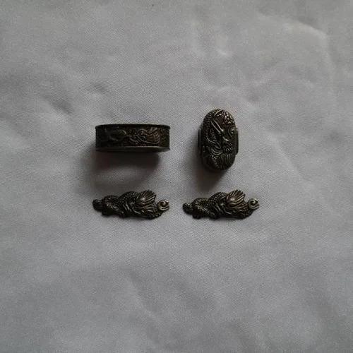 Vista 6 de Espada samurái japonesa KOSHIRAE – TSUBA FUCHI KASHIRA MENUKI X82