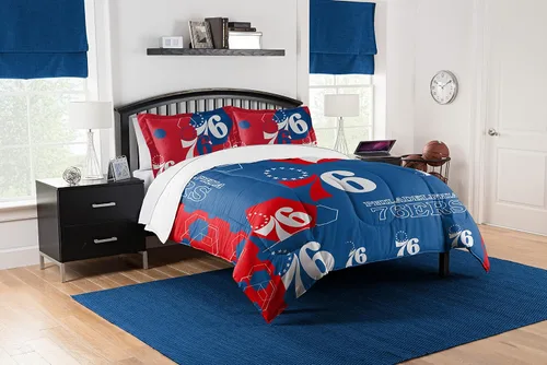 Vista 51 de Northwest NBA Unisex-Adult Comforter and Sham Set Golpe inverso