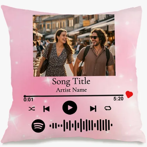 Vista 7 de Custom Pillow Case Printed with a Single Photo and Custom Text Creating a Stylish Decorative Cushion Suitable for Home use While Bringing Meaningful