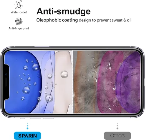 Vista 3 de Protector de pantalla para iPhone XC, cristal templado resistente a los arañazos, 4