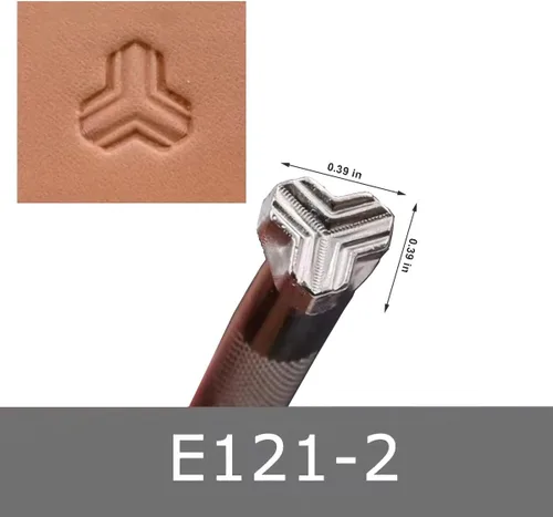 Vista 3 de Sellos de cuero, 2 herramientas de estampado para manualidades 121-2 870 Dos diseños de sellos diferentes para variadas opciones creativas