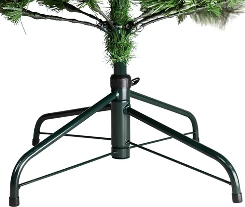 Vista 5 de Árbol de Navidad artificial de pino de cachemira de mezcla media de 6.5 pies, sin iluminación