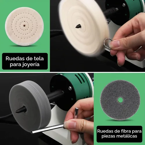 Vista 8 de Pulidor de joyas, búfer de banco ajustable de velocidad variable