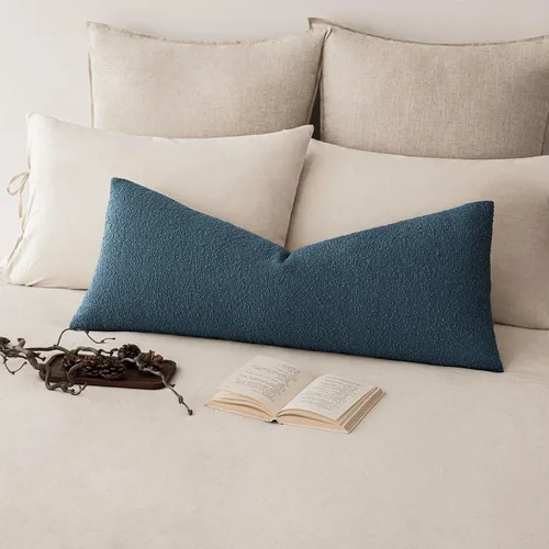 Vista 60 de Foindtower Fundas de almohada decorativas con textura de boucle, fundas de almohada sólidas, neutrales, suaves y acogedoras para silla, sofá