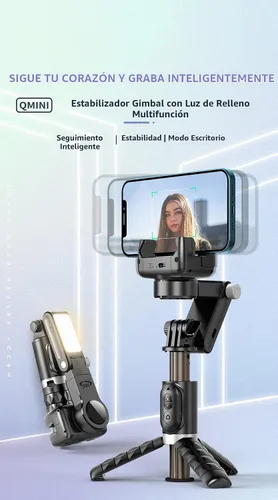 Vista 3 de Estabilizador cardán para teléfonos inteligentes, 3 ejes