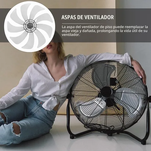 Vista 4 de MERRYHAPY Cuchillas de ventilador de repuesto para ventiladores de mesa y pedestal de pie, material resistente a altas temperaturas y accesorios