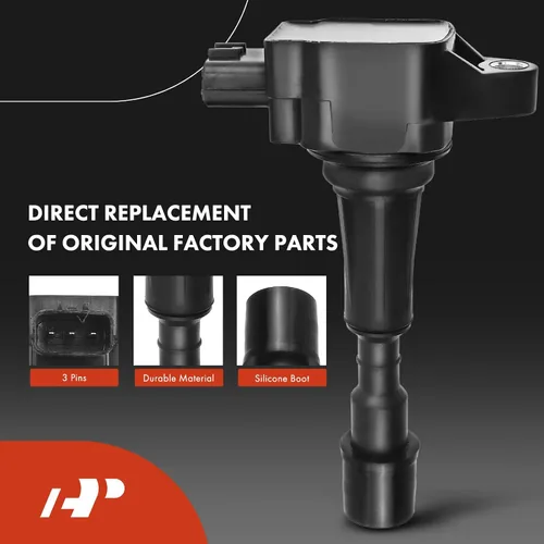 Vista 3 de A-Premium Juego de 4 bobinas de encendido y bujías de iridio compatibles con Mazda 2 2011 2012 2013 2014 L4 1.5L