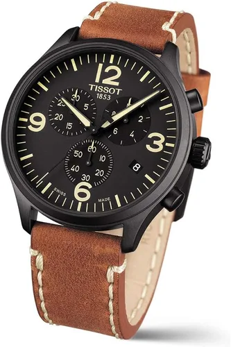Vista 3 de Tissot Mens Chrono XL Stainless Steel Casual Watch
