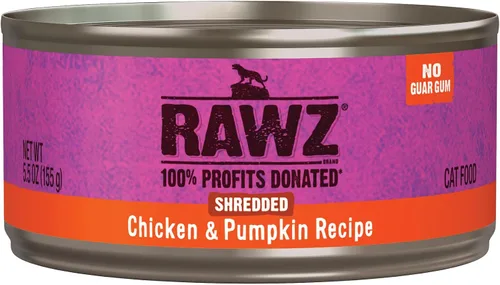 Vista 12 de Rawz Natural Premium - Alimento húmedo enlatado triturado para gatos, hecho con ingredientes de carne reales, sin BPA ni encías, latas de 5.5 onzas