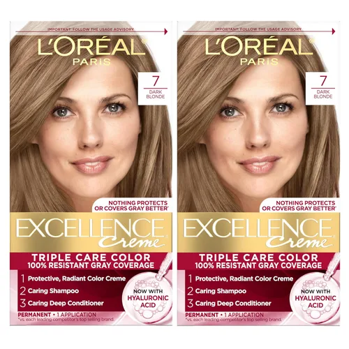 Vista 52 de L'Oreal Paris Excellence Crème Tinte Permanente para el Cabello, Color de Cabello de Triple Cuidado con Complejo Pro-Keratina para una Cobertura