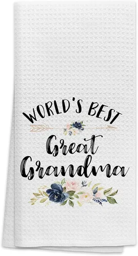 Vista 10 de OHSUL La Mejor Abuelita Del Mundo - Toallas de cocina españolas altamente absorbentes, paños de cocina, toalla de mano para la mejor abuela