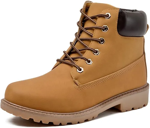 Vista 8 de Botas de trabajo para hombre con puntera suave, botas de senderismo ligeras e impermeables