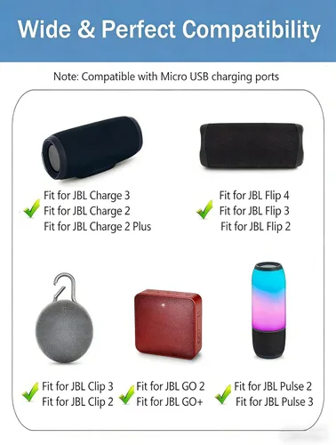 Vista 3 de Superer Cable de carga micro USB de 5 pies (certificado de seguridad UL) apto para JBL Flip 4, Flip 3 2, Charge 3 Charge 2 Plus, Clip 2 3, Pulse 3