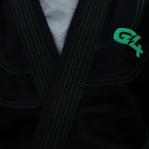 Vista 3 de BJJ Jiu Jitsu Gi, uniforme brasileño Jiu Jitsu, kimonos pre-encogidos para niños, cinturón blanco ligero, Blanco