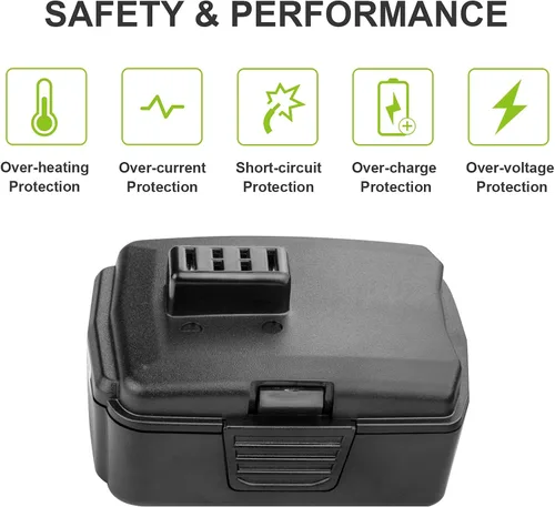 Vista 5 de TREE.NB Paquete de 2 baterías CB120L de alta capacidad de 4.0 Ah, repuesto para batería Ryobi de 12 V compatible con Ryobi 12 voltios CB120L CB121L