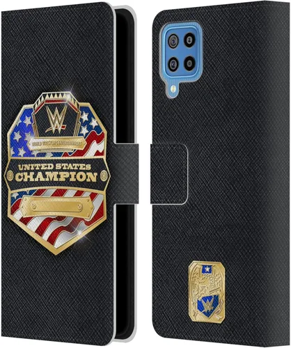 Vista 31 de Head Case Designs Officially Licensed WWE Cruiserweight Champion Title Belts Leather Wallet Case Compatible with Samsung Galaxy A07 4G Campeón