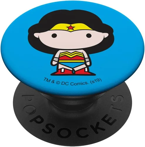 Vista 6 de Wonder Woman Cute Chibi Character PopSockets MagSafe PopGrip para iPhone