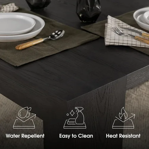 Vista 6 de Transformer Table - Mesa de comedor extensible de madera maciza, asientos 2-12, mesa de comedor expandible, muebles que ahorran espacio, muebles