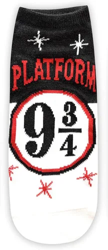 Vista 4 de Harry Potter Hedwig Marauders Map Platform 9 34 - Calcetines tobilleros para mujer (5 unidades), Multi