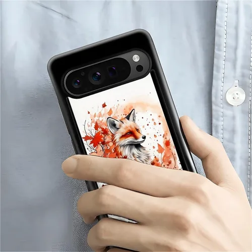 Vista 1250 de Compatible con Google Pixel 4A 5G Mobile Case Creative Acrylic Panel trasero Silicona Protección Grip especialmente diseñado para Google Pixel 4A 5G