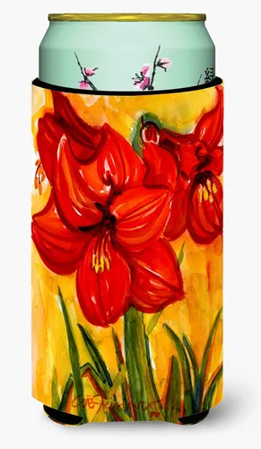 Vista 3 de Caroline's Treasures 6015LITERK Flower – Bird of Paradise Botella de vino Hugger Botella Enfriador de Frigorífico Hugger Funda Abrazadora Lavable a