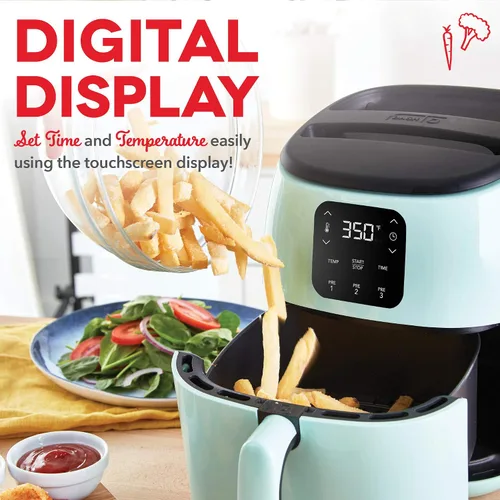 Vista 4 de DASH Tasti-CrispTM - Freidora de aire digital con tecnología AirCrisp, ajustes preestablecidos, control de temperatura y función de apagado