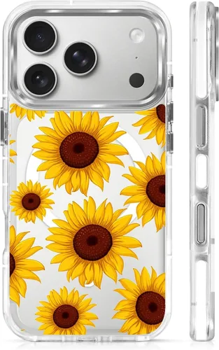 Vista 66 de Funda para iPhone 13 Pro, transparente con bonito patrón de tiburón azul, compatible con Magsafe funda protectora suave para mujeres y niñas (blanco)